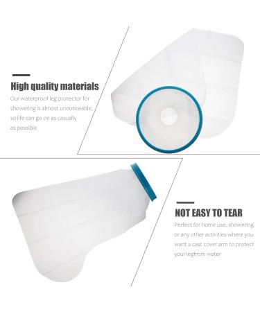 DOITOOL Foot Sleeve for Shower - White Waterproof Leg Cast Cover for Injured Foot - Buy Online on GoSupps.com