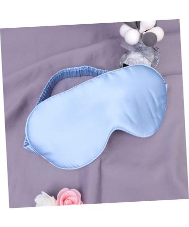Beaupretty Silk Eye Mask & Blindfold for Sleep - Soft Comfortable Sleep Aid - Blue | International Shipping - Buy Online on GoSupps.com