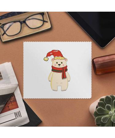 Azeeda Polar Bear Snow Themed Glasses Cleaning Cloths - 2 Pack Perfect for Optics & Lenses | International Shipping Available - Buy Online on GoSupps.com