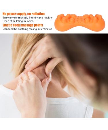 Foojo Acupressure Neck Relief Cushion - Professional Cervical Massage & Traction Device for Neck & Shoulder Pain Relief - Orange - Buy Online on GoSupps.com