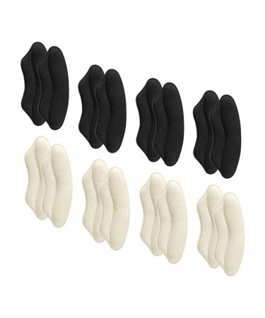 FRCOLOR 8 Pairs Sponge Heel Loose Shoes Heel Protectors Heel Cushion Insert Wear-Resistant Heel Pads Shoe Heel Pad Comfortable Heel Liners Foot Accessories Anti Drop Heel Women's Floor Mat