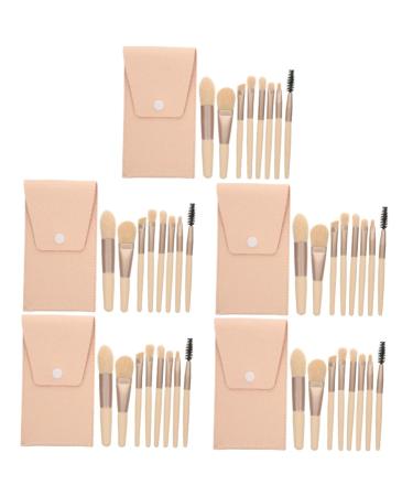 Beavorty 5 Sets Travel Makeup Brushes Powder Applicator Brush Travel Kit for Women Blush Brush Women s Suits Girls Suit Lip Brush Women Favor Fiber Wool Miss The Face Cosmetic