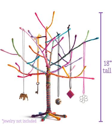 Craft-tastic Yarn Tree Kit - DIY Jewelry Organizer Craft Kit for 18 Tall Tree - Buy Online on GoSupps.com