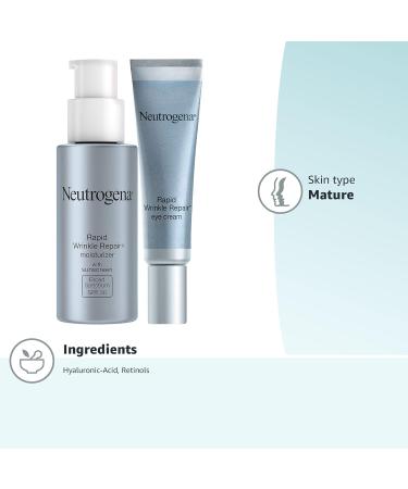 Neutrogena Rapid Wrinkle Repair SPF 30 Moisturizer & Under-Eye Cream Set - 1 fl. oz & 0.5 oz - Buy Online on GoSupps.com