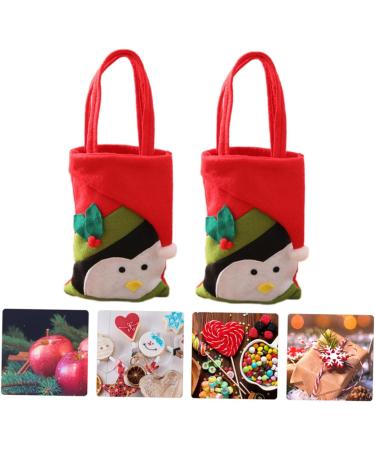 ABOOFAN 2pcs Hand Adorable Pouch Sweets for Candy Christmas Decor Bags Xmas Party Exquisite Non-woven 22x15cm Assorted Color 5 - Buy Online on GoSupps.com