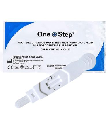 2 x One+Step Multi rapid drug test for saliva I drug test THC cocaine opiates I rapid drug tester I saliva test I 2 pieces