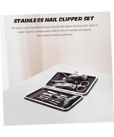 12 Piece Nail Care Set Manicure Kit Trimmer Nail Clippers Stainless Steel Manicure Tools Professional Nail Kit Stainless Steel Set Nail Suite 12-Piece Set - Buy Online on GoSupps.com