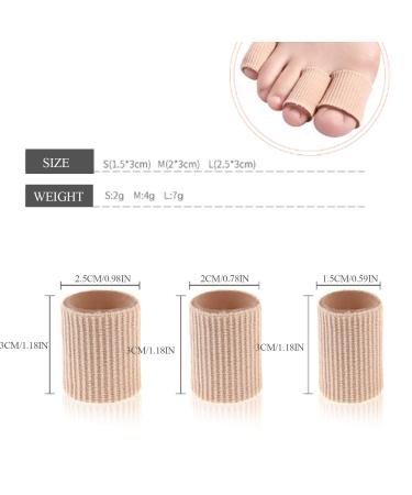 5 Pcs Toe Sleeves Gel Corn Protectors - Large Toe Tubes for Corns, Blisters, Calluses - Toe Cushion Tube for Pain Relief - Buy Online on GoSupps.com