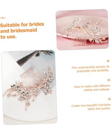 Mikinona Bridal Comb Wedding Hair Comb Bride Hair Comb Rhinestone Hair Comb Crystal Hair Comb Bridesmaid Hair Comb Wedding Hair Accessory Bridal Hair Comb - Buy Online on GoSupps.com