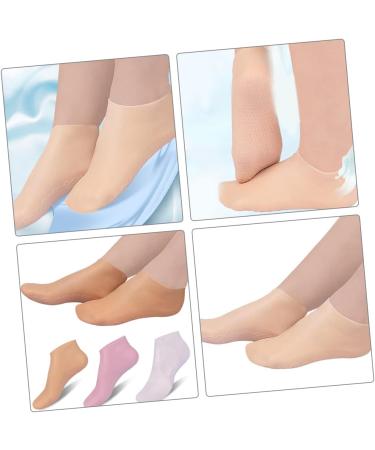Healvian 3 Pairs Moisturizing Socks Moisture Socks Foot Mask Spa Socks Moisturizing Lotion Cracked Heel Socks Ladies Socks Gel Socks Feet Moisturizer Socks Foot Care for Women Sebs 21.5x8cm - Buy Online on GoSupps.com