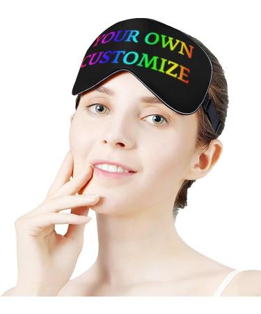 Personalized Custom Eye Mask with Adjustable Strap - Add Your Own Design - Ideal for Sleeping, Travel, Work & Naps - Buy Online on GoSupps.com