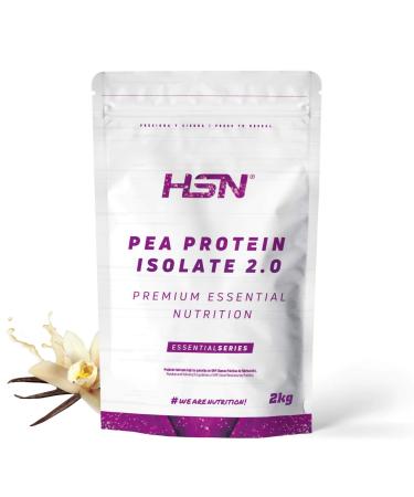 HSN HSN Pea Protein Isolate | Vanilla Flavor 2 kg 67 servings | 100% Vegan | Pea Protein Isolate | Non-GMO Gluten-Free