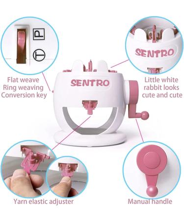 Knitting Machine SENTRO 22 Needles Machines Smart Weaving Loom DIY Board Rotating Machines for Adults and Kids  White - Buy Online on GoSupps.com