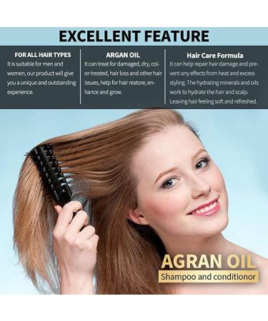 Cab's Moroccan Argan Oil Shampoo - Restorative & Volumizing Formula for All Hair Types | Paraben-Free Anti-Aging Care | Ideal Gift for Damaged Dry Color-Treated Hair - 16.9 fl oz - Buy Online on GoSupps.com