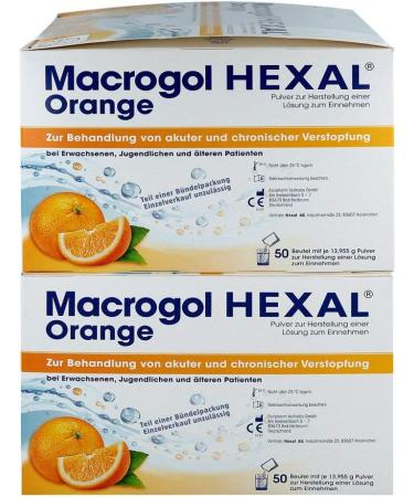 Buy HEXAL AG Macrogol Hexal Orange - 100 Pieces | International Shipping Available - Buy Online on GoSupps.com