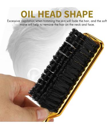 Viodmss Fade Brush Comb Scissors Cleaning Brush Barber Shop Skin Fade Vintage Oil Shape Carving Cleaning Brush Gold 3PC - Buy Online on GoSupps.com