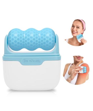 Hanmier Ice Roller for Face - Cold Facial Massage Tool for Puffiness, Migraine Relief & Skin Care - Blue - Buy Online on GoSupps.com