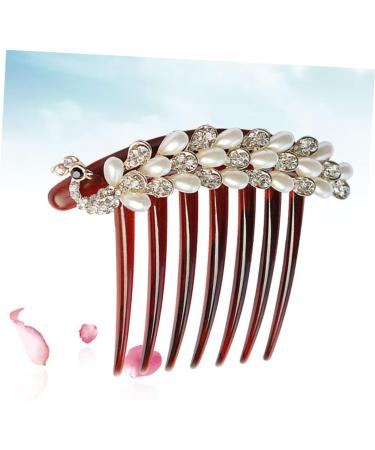 Ipetboom Hair Comb Hair Accessories Unique Design Thin Hair Retro Style Bridal Side Comb Girls Hair Styling Hair Clip Comb Different Occasions Durable Rhinestone Comb Alloy Headgear Women's - Buy Online on GoSupps.com