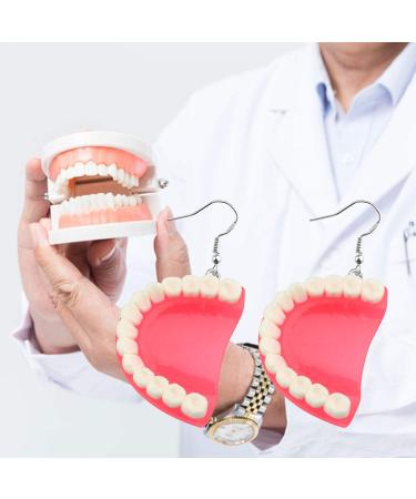 BAUNA Dental Teeth Earrings Funny 3D Tooth Model Medical Hygienist Dentist Gift for Dental Assistant (Dental Teeth Earrings) - Buy Online on GoSupps.com
