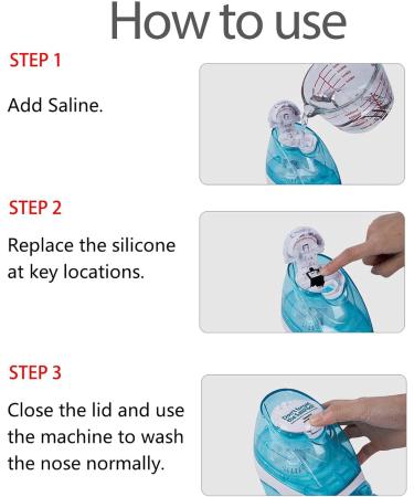 Nasal Irrigation System Custom Cleaning Kit - Silicone Salt Water Pods Refills (10Pcs) in Black - Buy Online on GoSupps.com