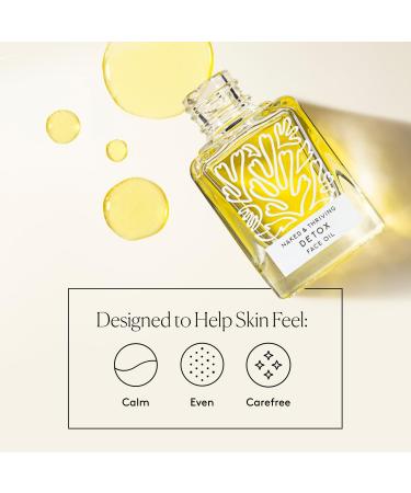 Naked & Thriving Detox Balancing Face Oil | Organic Vegan Oil for Oily Blemish-Prone Skin | Jojoba Primrose & Almond Oils | 1.18 oz - Buy Online on GoSupps.com