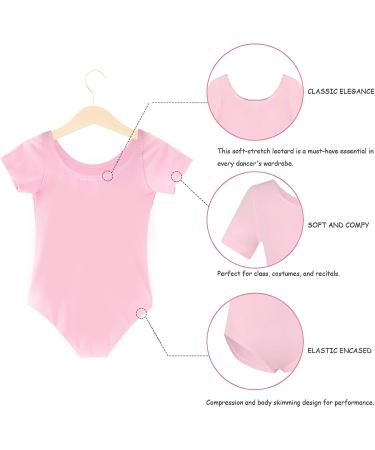 Phineein Girls Short Sleeve Black Leotard - Kids Size 4-6 Years - Buy Online on GoSupps.com