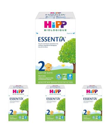 HiPP Biologique Lait 2 de suite Essentia Bo te 600 g (Lot de 4)