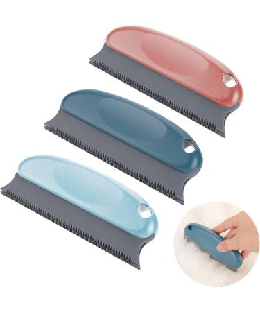 Ultimate Animal Hair Remover Brush | Dog & Cat Hair Removal for Carpet Furniture and Car | Rubber Pet Hair Brush in Red Light Blue & Dark Blue - Buy Online on GoSupps.com