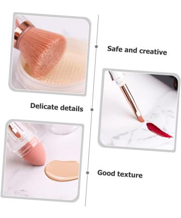 Ipetboom Powder Brush Makeup Brush Cosmetics Supply Ladies Suits Women Makeup Supplies Liquid Blush Brush Foundation Brush for Powder Makeup Beauty Kit Acrylic Travel Rojas 4 in 1 - Buy Online on GoSupps.com