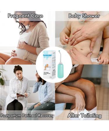 500ml Postpartum Perineal Wash Bottle Portable Bidet - Intimate Postpartum Care for New Moms - Maternity Essentials - Light Green - Buy Online on GoSupps.com