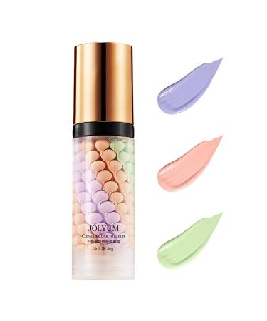 3 In 1 Primer for Face Before Makeup Sunscreen Isolation Cream One Step Color Corrector Oil Control Skin Corrector Sheer Finish Refreshing Moisturizing Lighten skin tone(B)