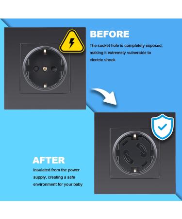 Redtron Socket Fuse with Rotary Mechanism - 20 Child Locking Sockets for Baby Safety | Socket Protection - Black - Buy Online on GoSupps.com