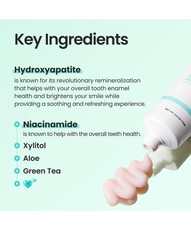 HIMALAYA PINKSALT Fluoride Free Hydroxyapatite Toothpaste with Niacinamide, Helps Remineralize, Appropriate for Sensitive Teeth, Teeth Whitening - for Adult, Kids Oral Care - Spearmint Flavor, 3.9 oz 3.9 Ounce (Pack of 1) - Buy Online on GoSupps.com