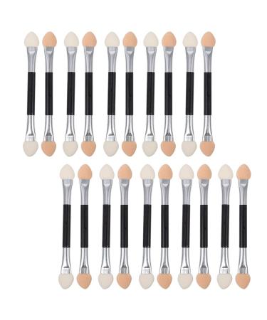 Healifty 30pcs Eye Shadow Stick Latex Suit Lip Makeup Brush Dual-ended Eye Stick Cosmetic Girl Luster