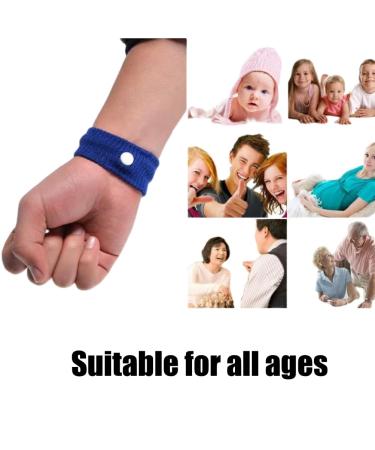 Acupressure Bracelets for Adults & Kids - 4 Pairs Anti-Evil Bands for Pregnancy & Travel Sickness - Buy Online on GoSupps.com