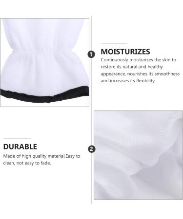 FRCOLOR 3 Pairs exfoliating Hand mask Fingerless Gloves Black Disposable Gloves Pink Disposable Gloves Dry Hands Lotion Beauty Care Gloves Gel Hand Gloves Polyester White Spa Glove Thicken - Buy Online on GoSupps.com