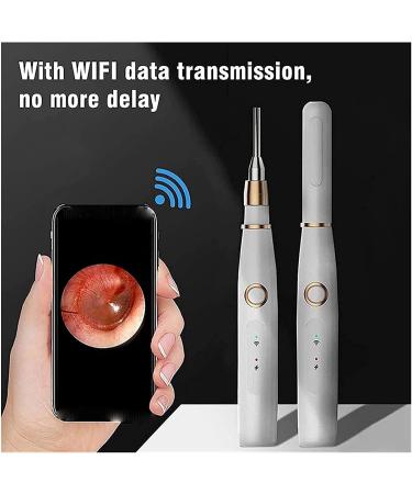 QIYUDS Ear Wax Removal Tool Ear Cleaner Ear Wax Removal Kit 3.9mm Smart Visual Ear Spoon Ear Endoscope high-Definition WiFi All-in-one Otoscope - Buy Online on GoSupps.com