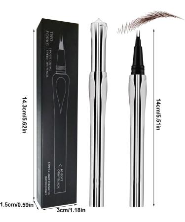 Eyebrow Pencil - Eyebrow Pen | Double Headed Ink Incre Eyyebrow Pen | Eebrow Liner Suitable For Precise Eyebrow Shaping Long Lasting Makeup Routine - Buy Online on GoSupps.com