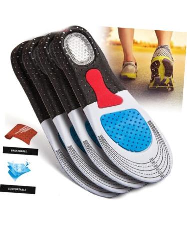 2 Pairs Arch Support Heel Cushion Insert - Breathable Eva Insoles for Basketball & Training - Black Shoe Pads - Buy Online on GoSupps.com