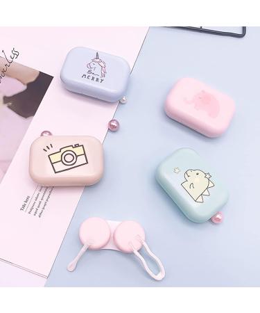 FCSHFC Mini Cartoon Contact Lens Case - Cute Double Lens Box for Travel | Perfect Gift (Color: A) - Buy Online on GoSupps.com