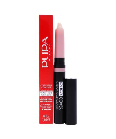 PUPA Milano Cover Cream Concealer - Offers Light To Medium Coverage - Corrects Dark Circles And Imperfections - Blendable Formula Enriched With Vitamin E - Neutralizes Skin - 006 Pink - 0.08 Oz