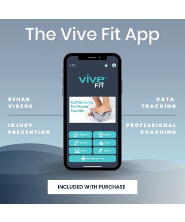 Vive Calf Stretcher Foot Rocker for Pro Shin Splint Relief - Roller Therapy Device for Achilles Plantar Fasciitis & Ankle Strengthening - Buy Online on GoSupps.com