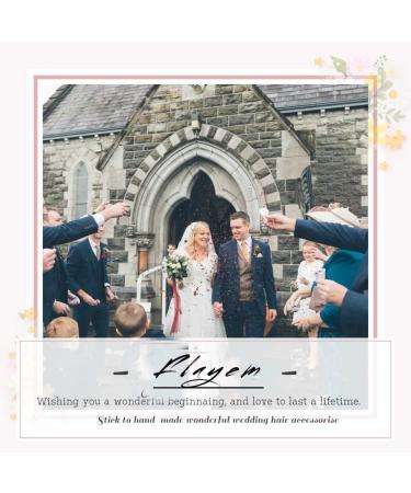 Flayem Wedding Bridal Comb & Crystal Wick Helmet - Flower Hair Accessories for Women & Girls (3 Pack) - Buy Online on GoSupps.com