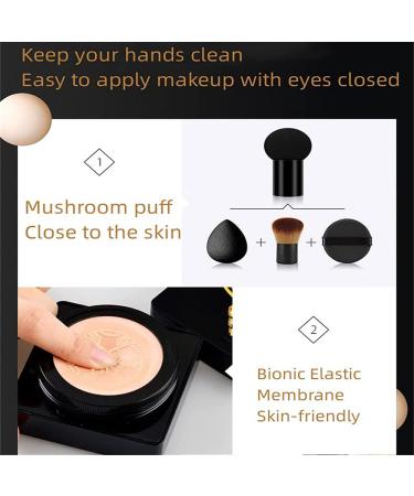 Kakaxi Mushroom Air Cushion CC Cream Combo (01+02) | Moisturizing Makeup - Buy Online on GoSupps.com