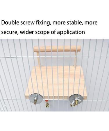 Bird Perches Cage Toys Bird Platform Stand Wooden Pet Bird Cage Hammock Swing Climbing Toys Bird Perch Chewing Toy for Budgie Green Cheeks Baby Lovebird Chinchilla - Buy Online on GoSupps.com