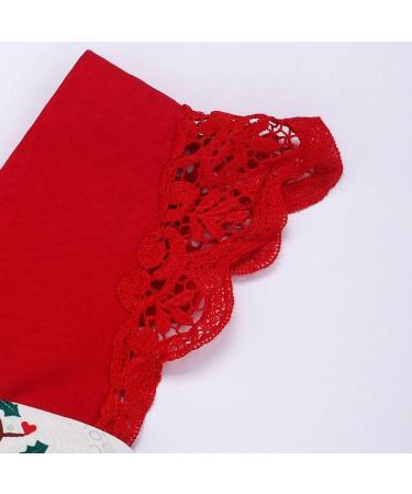 OFIMAN Baby Girl Romper Dress Set | Newborn Lace Floral Sunflower Outfit | Backless Bodysuit for Summer | 0 Month Infant Clothes | Christmas Santa Theme - Buy Online on GoSupps.com