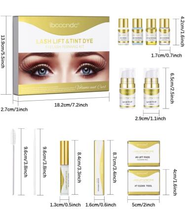 Eyelash Lift and Tint Kit - Professional Long Lasting Lash Perm Kit and Color Set - Suitable for Salon & Home Use - Buy Online on GoSupps.com
