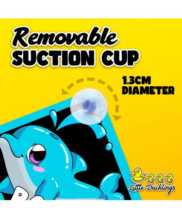 2pcs Baby on Board Car Warning Sticker Set with Dolphin Design and Suction Cups - Buy Online on GoSupps.com