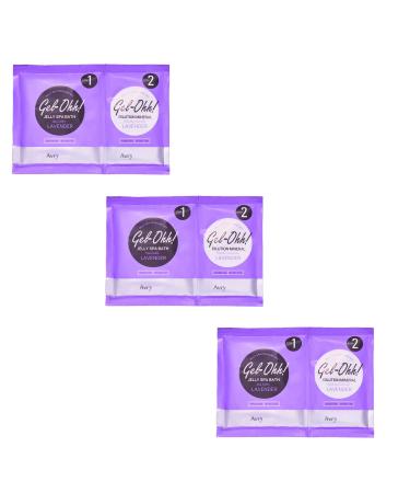 AVRYBEAUTY Gel-Ohh Jelly Spa Bath 3 pack Lavender Infused Lavender Scented Pedicure Salon Services Jelly Pedicure Pedicure At Home DIY Pedi