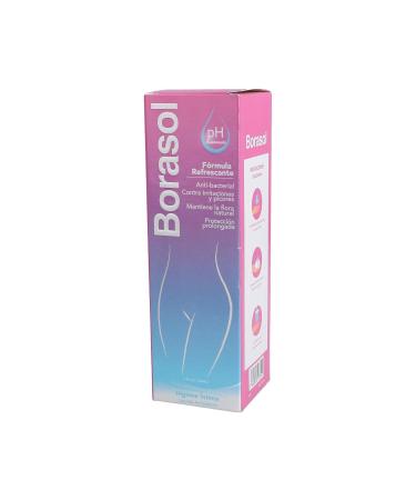 JEANNETTE Borasol Liquid Antiseptic Refreshing Femenine Wash 4 FL.Oz.(120ml)